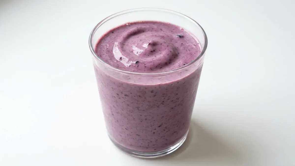 Blueberry Oat Smoothie — liquid texture, IDDSI Level 2