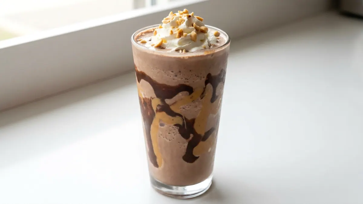 Chocolate Peanut Butter Shake — liquid texture, IDDSI Level 1