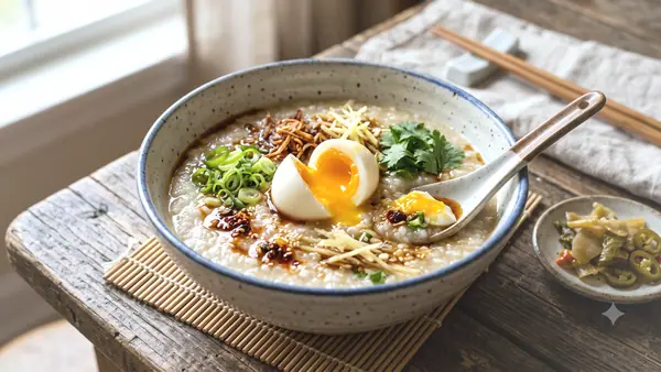 Congee with Soft Egg