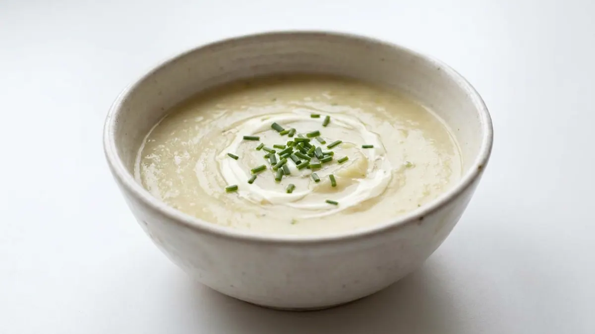 Leek & Potato Soup — liquid texture, IDDSI Level 2
