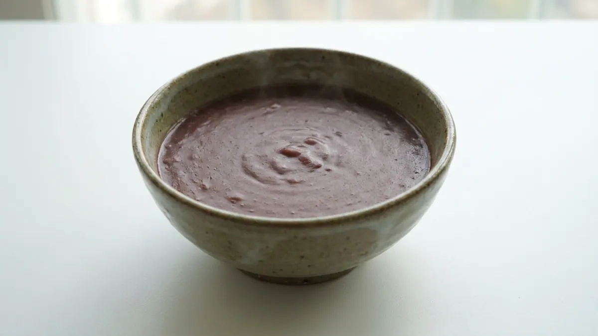 Patjuk (Red Bean Porridge) — puréed texture, IDDSI Level 4