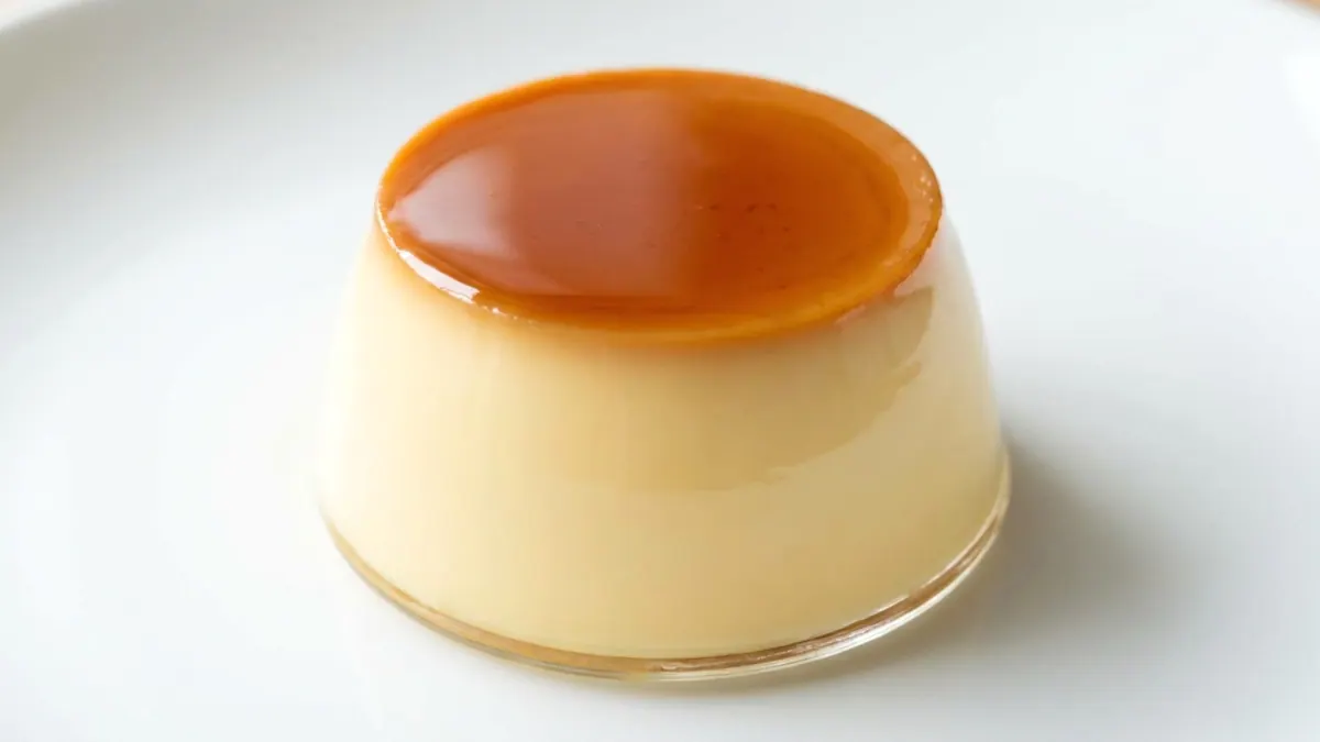 Purin (Custard Pudding) — puréed texture, IDDSI Level 4