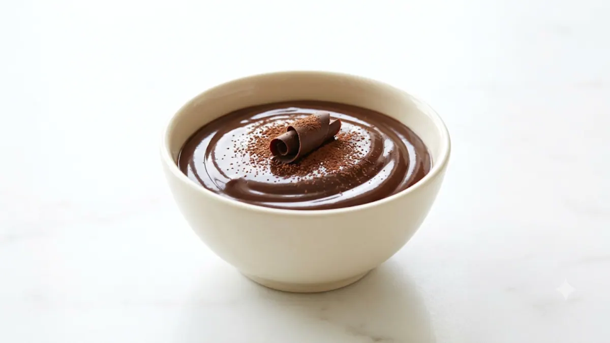Silky Chocolate Pudding — puréed texture, IDDSI Level 3